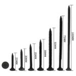Black Grey Phosphate Drywall Screw Countersunk Head Self-tapping Plasterboard Wood Construction Screws