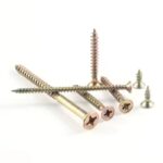 LEKON M3.5 M4 M5 Yellow Zinc Phillips Countersunk Head Self Tapping Screw Metric Wood Chipboard Screws for Particle Board